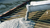 Concrete being poured