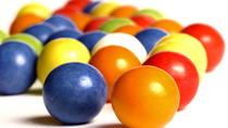 Colourful gum balls 