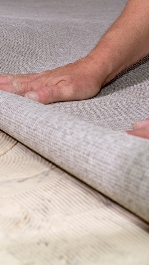 Gluing carpeting down on concrete floor Gluing carpeting down on concrete floor