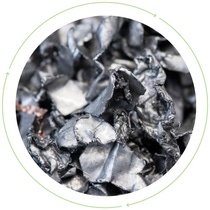 Großaufnahme von Lithium