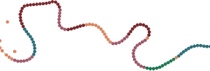 Graphic of a colourful chain. Graphic of a colourful chain.