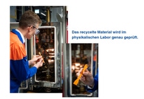 Bernhard von Vacano führt einen Zugversuch durch.