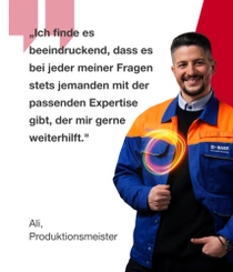 Ali, BASF Produktionsmeister