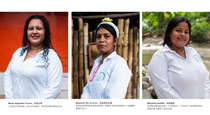 Portraits of: María Alejandra Torres (Association President), Mayerlin De La Cruz (Association Treasurer), Meyvilis Cantillo (Associate), Portraits of: María Alejandra Torres (Association President), Mayerlin De La Cruz (Association Treasurer), Meyvilis Cantillo (Associate),