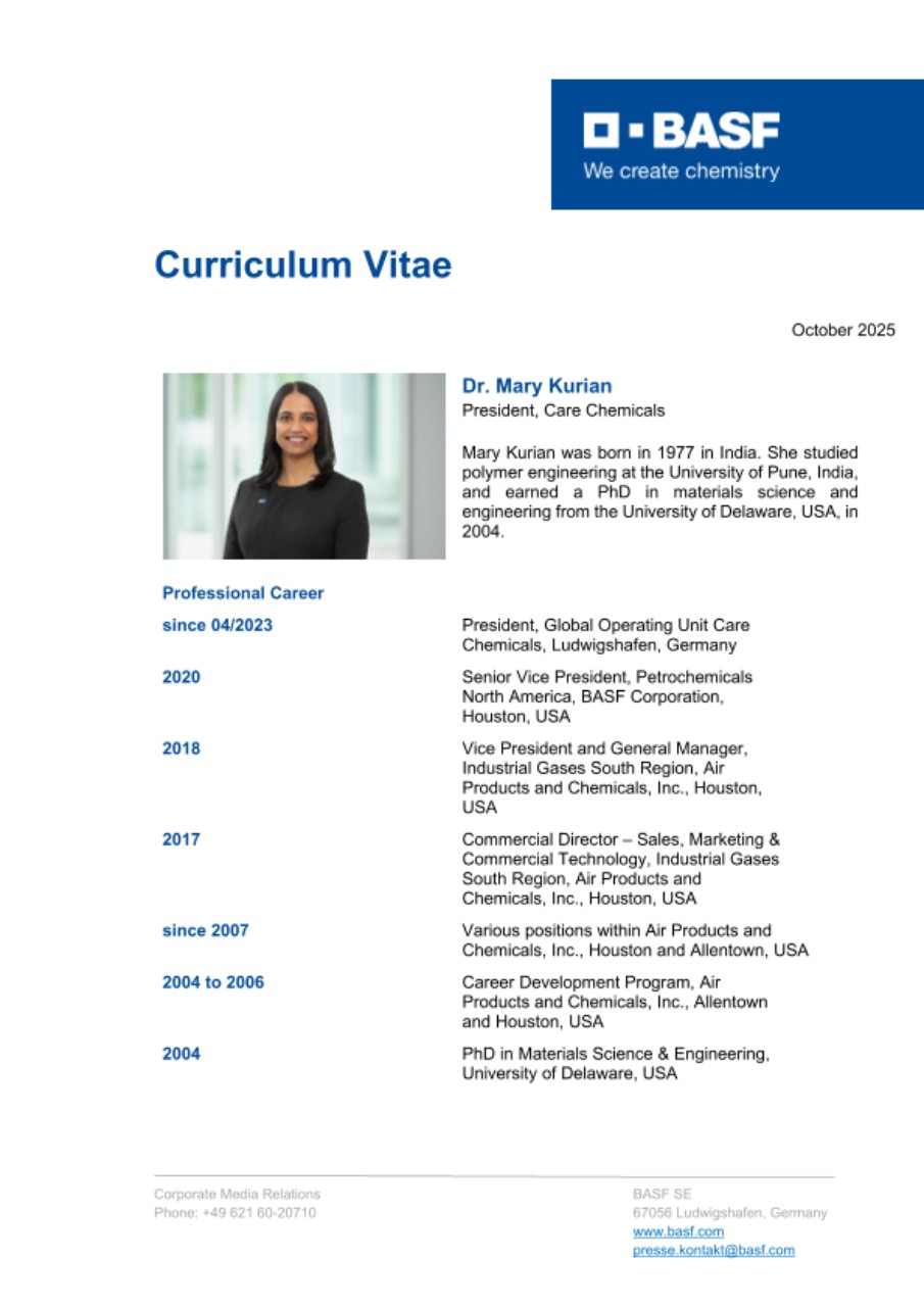 CV Mary Kurian CV Mary Kurian